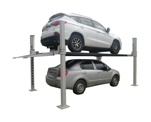 4 Pole Car Lift Four Post Parking Lift Electrical Lock Release 12000LBS