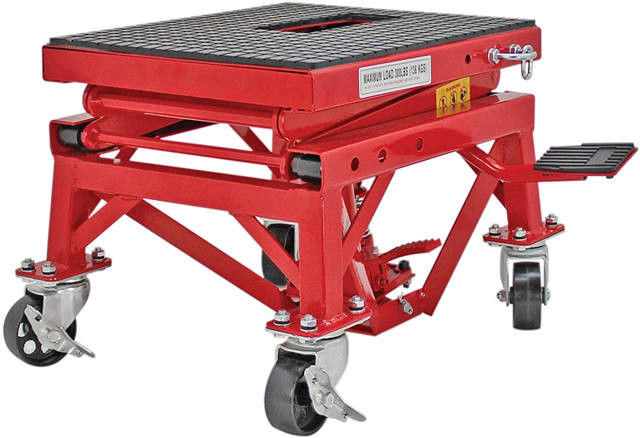 ATV Motorcycle Hydraulic Scissor Lift Table Locking Height 475mm 635mm 755mm 865mm