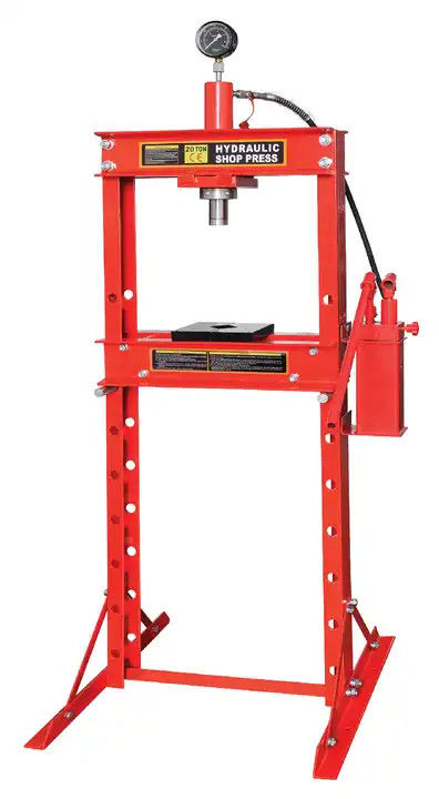 20 Ton Hydraulic Shop Press Machine Width 0-550mm Working Range 0-955mm
