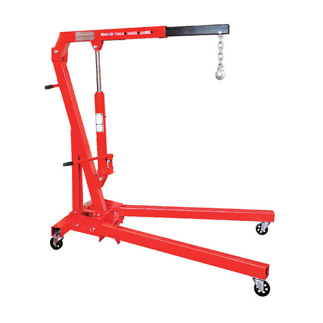 2000lbs Swivel Cable Ties Collapsible Engine Hoist Working Range 870-1290mm
