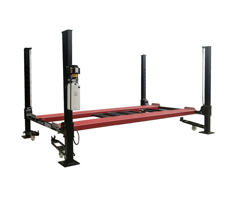 Hydraulic Driven 9000 Lb 4 Post Car Lift Four Post Vehicle Lift Lifting Time 60sec