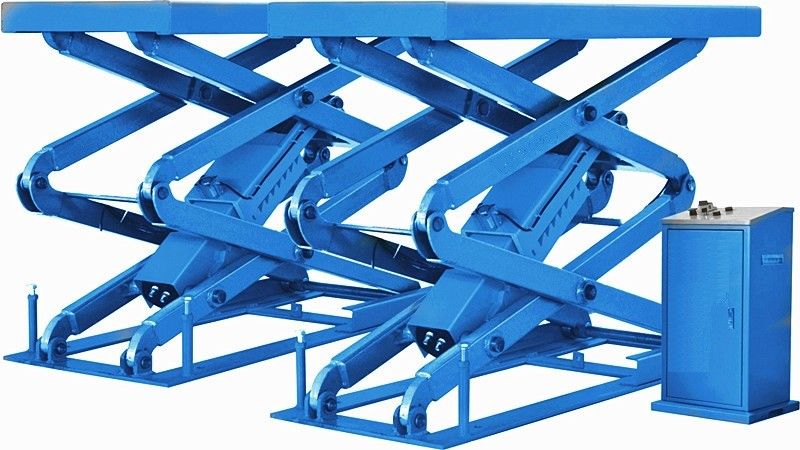 8000lbs High Rise In Ground Scissor Lift Speed Of Rise 50 Seconds