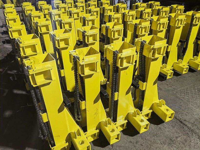 Lift Height 74.8'' 2 Post Hoist Clear Floor Single Side Lock Release