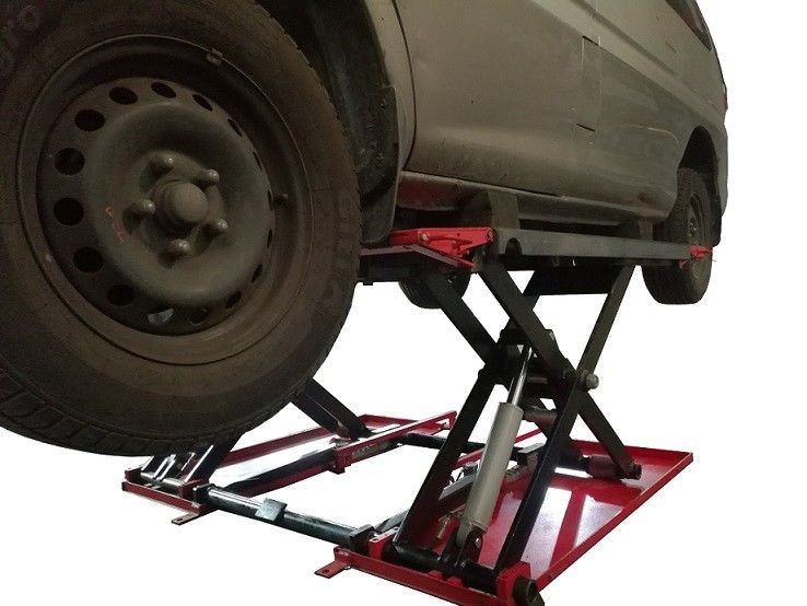 1000mm Middle Rise Car Scissor Lift Pneumatic Lock